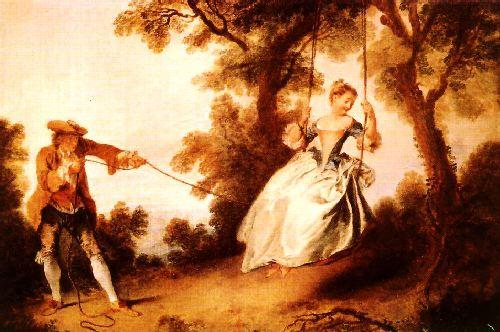 Nicolas Lancret Woman on a Swing oil painting image